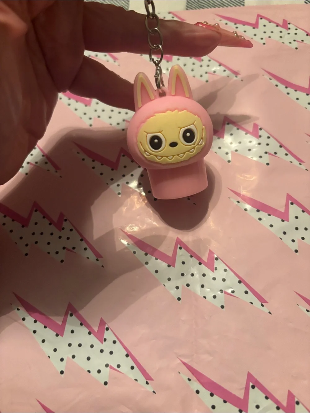 Pink Character Toy/Lippie Pack - Cute Animal Figures with lippies and keychains.